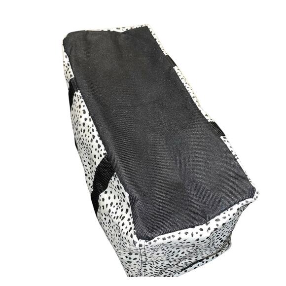 Thirty One Tiny Utility Tote Dainty Speckles Retired Black Mini Organizer Bag 31 - Picture 3 of 8